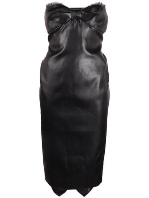 Saint Laurent strapless mid-length dress - Black