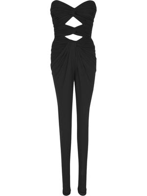 Saint Laurent strapless skinny jumpsuit - Black