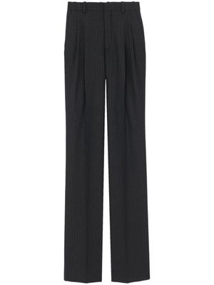 Saint Laurent striped flared trousers - Black