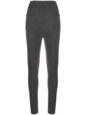 Saint Laurent tapered-leg cashmere trousers - Grey