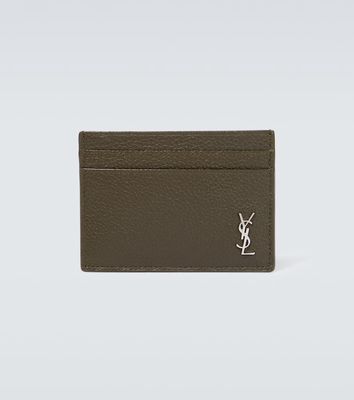 Saint Laurent Tiny Cassandre leather cardholder