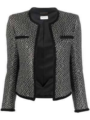Saint Laurent tweed jacket - Black