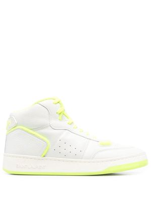 Saint Laurent two-tone high-top sneakers - White