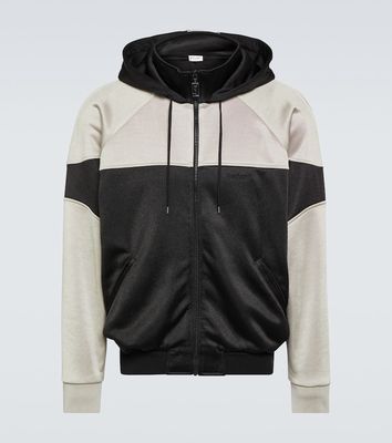 Saint Laurent Two-tone paneled hoodie