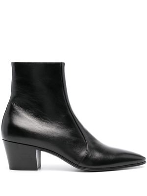 Saint Laurent Vassili 60mm leather boots - Black