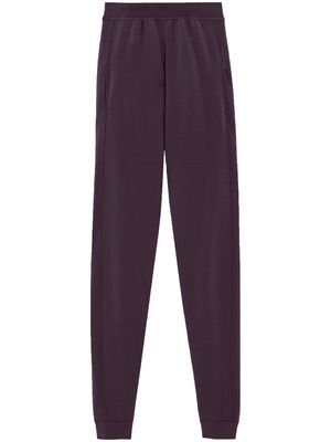 Saint Laurent virgin wool jogging pants - Purple
