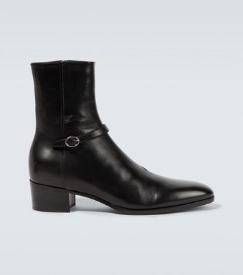 Saint Laurent Vlad 45 leather ankle boots