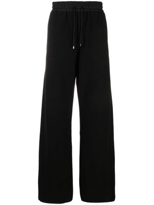 Saint Laurent wide-leg cotton track pants - Black