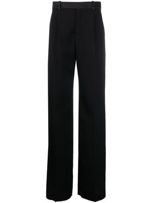 Saint Laurent wide-leg wool trousers - Black