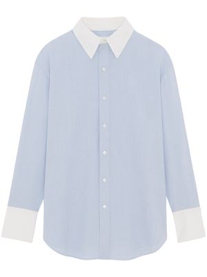 Saint Laurent Winchester cotton-poplin shirt - Blue