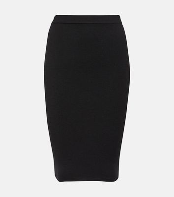 Saint Laurent Wool-blend pencil skirt