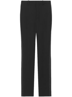 Saint Laurent wool straight-leg trousers - Black