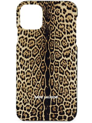 Saint Laurent x Agood Company leopard-print iPhone 13 Pro case - Neutrals