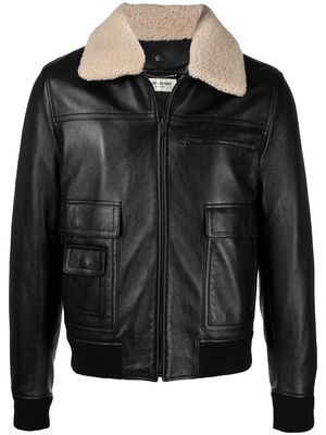 Saint Laurent zip-front long-sleeve jacket - Black