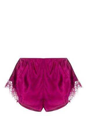 Sainted Sisters Scarlett lace-trimmed silk knickers - Pink
