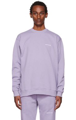 Saintwoods Purple Embroidered Sweatshirt
