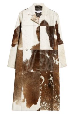 Saks Potts Gio Genuine Calf Hair Coat in Brown /White Cow 