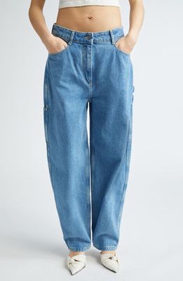 Saks Potts Helle Organic Cotton Wide Leg Jeans in Medium Indigo 