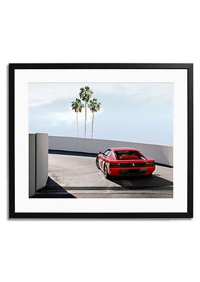 Saks x Sonic Editions Ferrari Testarossa Framed Photograph