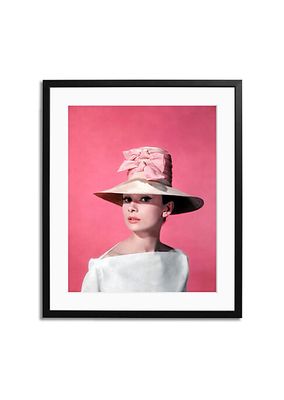 Saks x Sonic Editions Hepburn in Pink Framed Wall Art