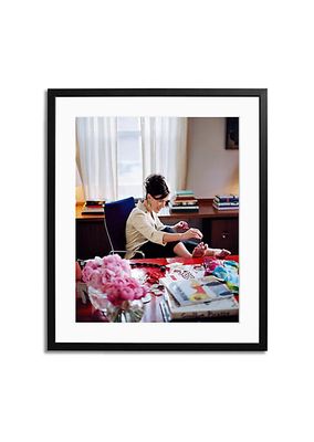Saks x Sonic Editions Kate Spade In Her Office Framed Wall Art
