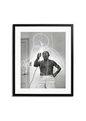 Saks x Sonic Editions Picasso Drawing with Light Framed Wall Art