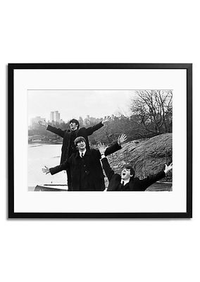 Saks x Sonic Editions Three Beatles in Central Park Framed Wall Art