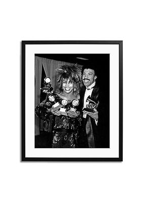 Saks x Sonic Editions Tina Turner and Lionel Ritchie Framed Wall Art