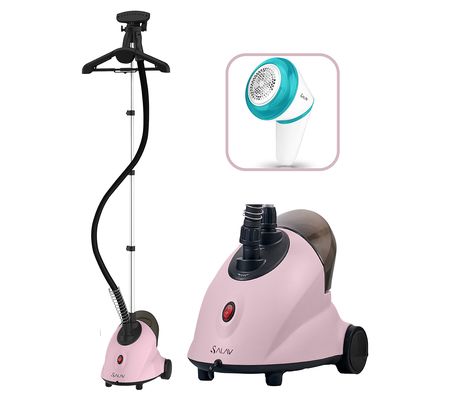 SALAV Standing Garment Steamer with Lint Remove r Set