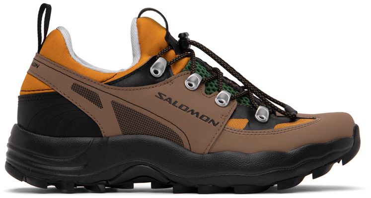 Salomon Brown & Orange Raid Wind 75th Sneakers