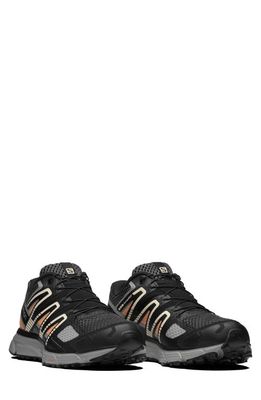 Salomon Gender Inclusive X-Mission 4 Sneaker in Black/Ebony/Sun Baked