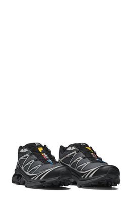 Salomon Gender Inclusive XT-6 Gore-Tex Waterproof Sneaker in Black/Ebony/Lunar Rock