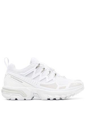 Salomon logo-patch lace-up sneakers - White