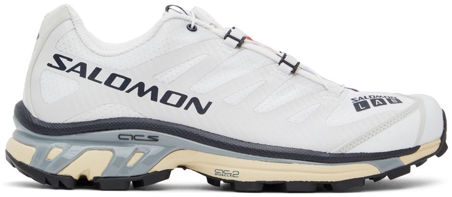 Salomon White & Gray XT-4 Sneakers
