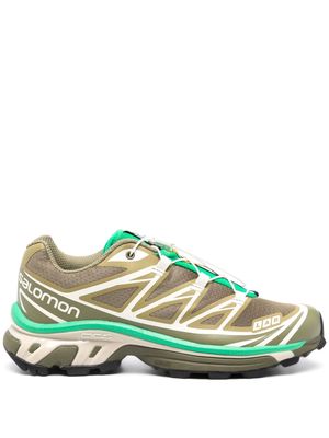 Salomon XT-6 panelled sneakers - Green