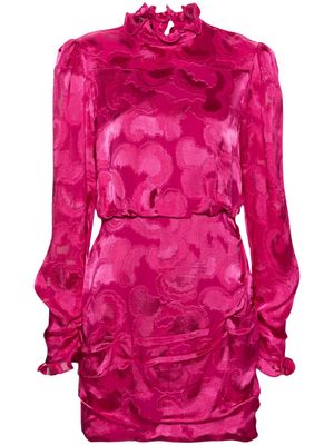 Saloni Rina B jacquard minidress - Pink