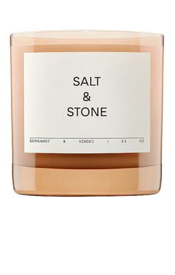 SALT & STONE Bergamot & Hinoki Candle in Beauty: NA.