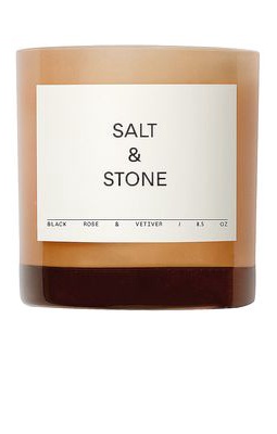 SALT & STONE Black Rose & Vetiver Candle in Beauty: NA.