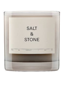 SALT & STONE Fig & Violet Candle in Beauty: NA.