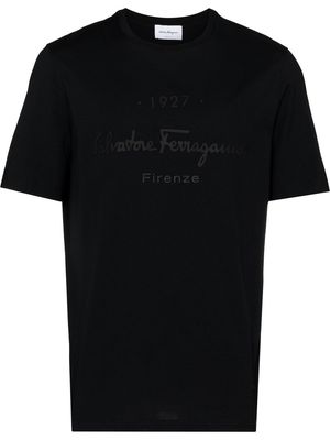 SALVATORE FERRAGAMO 1927 signature T-shirt - Black