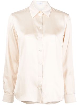 Salvatore Ferragamo button-down silk blouse - Neutrals