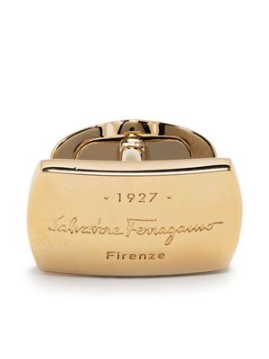 Salvatore Ferragamo debossed logo cufflinks - Gold