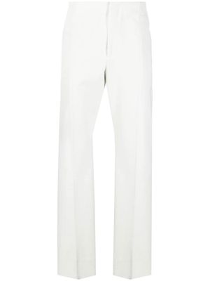Salvatore Ferragamo high-waisted straight-leg trousers - White