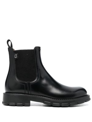 Salvatore Ferragamo Iago leather chelsea boots - Black