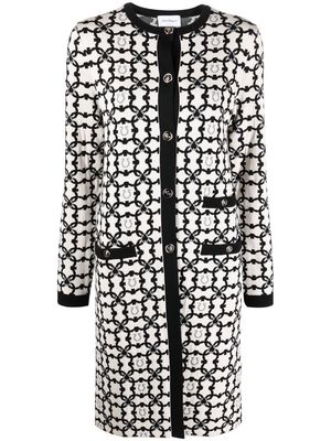 Salvatore Ferragamo logo-motif virgin wool cardigan - Neutrals