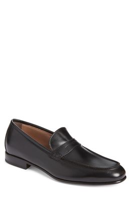 Salvatore Ferragamo Lord Penny Loafer in Nero Nude Espresso