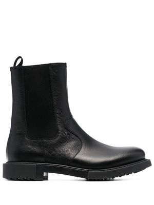 Salvatore Ferragamo pebble leather boots - Black