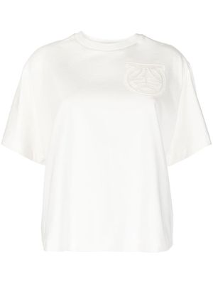 Salvatore Ferragamo perforated logo T-shirt - White
