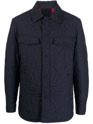 Salvatore Ferragamo quilted long-sleeve jacket - Blue