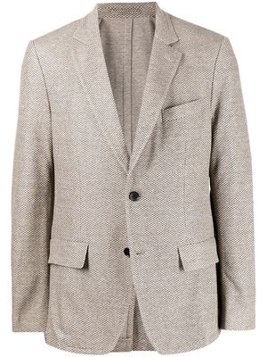 Salvatore Ferragamo single-breasted blazer jacket - Brown